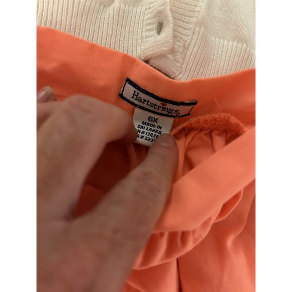 Heartstrings White A Cardigan Fluorescent Skirt With Flowers size 6 - Picture 3 of 7